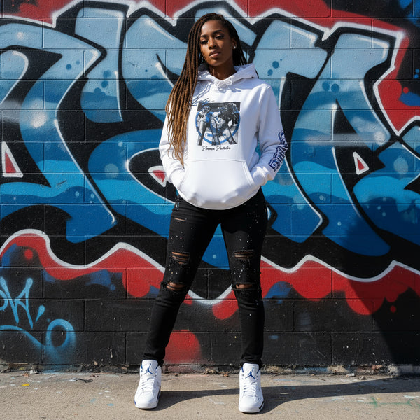 *CROOKS & CASTLES* (WHITE) PULLOVER HOODIE FOR WOMEN