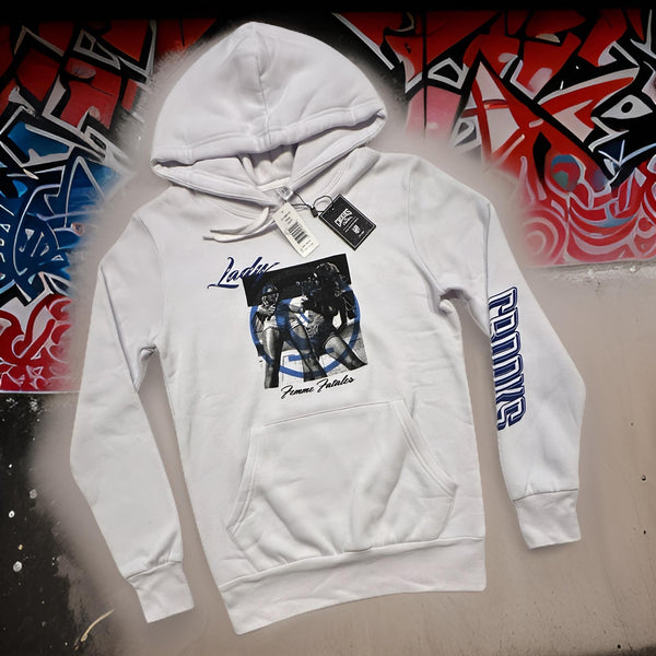 *CROOKS & CASTLES* (WHITE) PULLOVER HOODIE FOR WOMEN