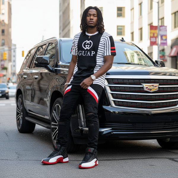 *IMPERIOUS* ~GUAP~ •FANCY T-SHIRTS• (SCOOP TAIL WITH STRINGS)