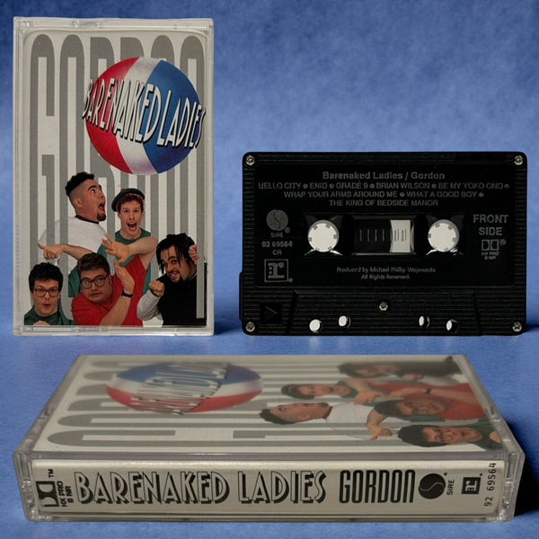 •BARENAKED LADIES - GORDON• ~1992 OG CANADIAN PRESSING~ (CASSETTE TAPE) (BLACK SHELL)
