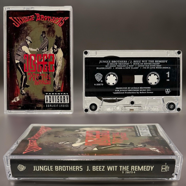 •JUNGLE BROTHERS ~ J BEEZ WIT THE REMEDY• (1993 OG PRESSING) (CASSETTE TAPE)