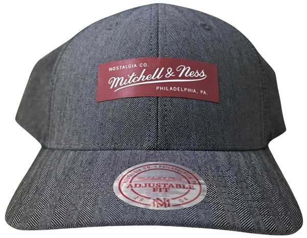 *Mitchell & Ness* curved beak snapback hat (Grey)