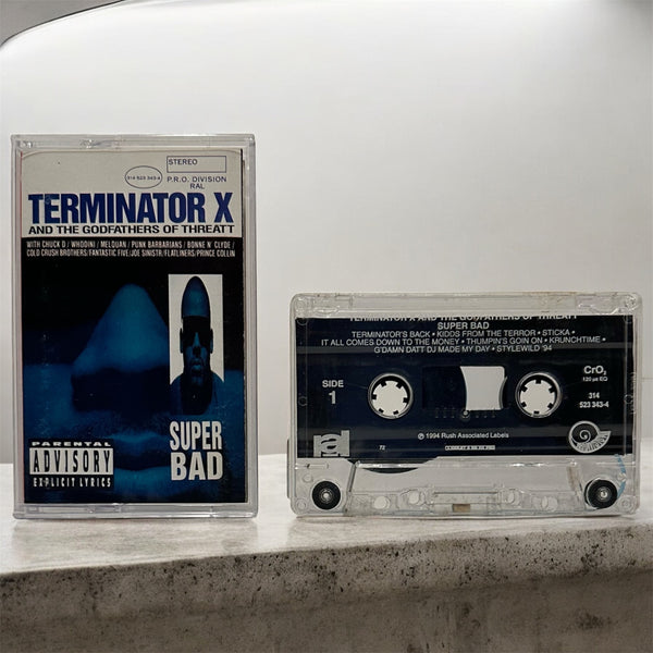 •TERMINATOR X AND THE GODFATHERS OF THREATT ~ SUPER BAD• ~1994 OG PRESSING~ (CASSETTE TAPE) (1)