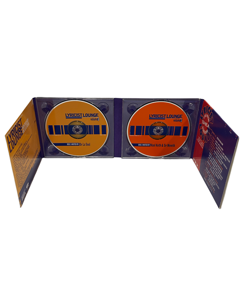 •LYRICIST LOUNGE - VOLUME ONE• ~1997 OG PRESSINGS~ (DOUBLE CD & DOUBLE CASSETTE TAPE)