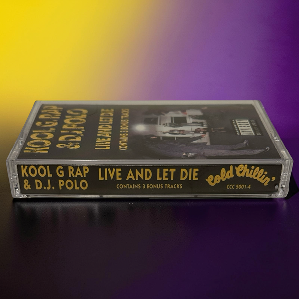 •KOOL G. RAP & D.J. POLO ~ LIVE AND LET DIE• ~1992 OG PRESSING~ (CASSETTE TAPE) (3)