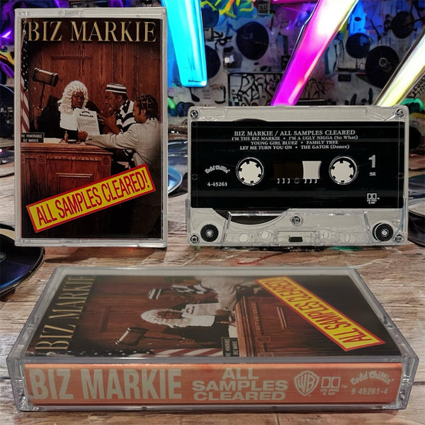 •BIZ MARKIE ~ ALL SAMPLES CLEARED• ~1993 OG PRESSING~ (CASSETTE TAPE)