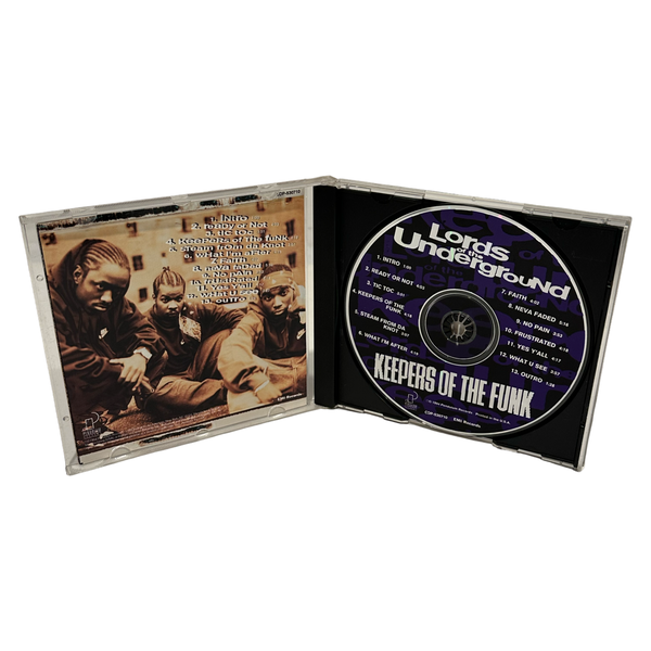 •LORDS OF THE UNDERGROUND - KEEPERS OF THE FUNK• ~1994 OG CANADIAN PRESSINGS~ (CD & CASSETTE TAPE)
