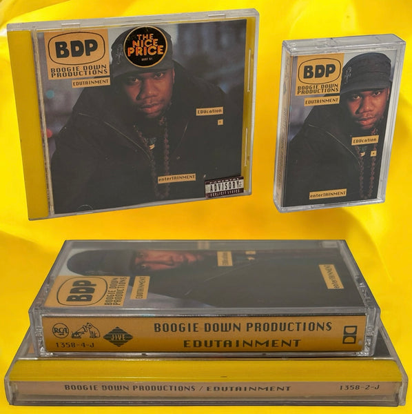 •BOOGIE DOWN PRODUCTIONS - EDUTAINMENT• ~1990 OG PRESSINGS~ (CD & CASSETTE TAPE)