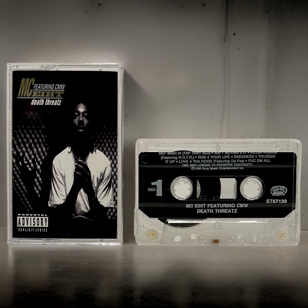 •MC EIHT ~ DEATH THREATZ• ~1996 OG PRESSING~ (CASSETTE TAPE)