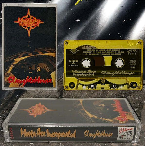 •MASTA ACE INCORPORATED - SLAUGHTERHOUSE• ~1993 OG PRESSING~ (CASSETTE TAPE) (YELLOW SHELL)
