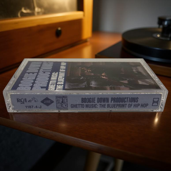 •BOOGIE DOWN PRODUCTIONS ~ GHETTO MUSIC: THE BLUEPRINT OF HIP HOP• ~1989 OG CLUB PRESSING~ (CASSETTE TAPE) (1)
