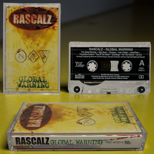 •RASCALZ - GLOBAL WARNING• ~1999 OG CANADIAN PRESSING~ (CASSETTE TAPE)
