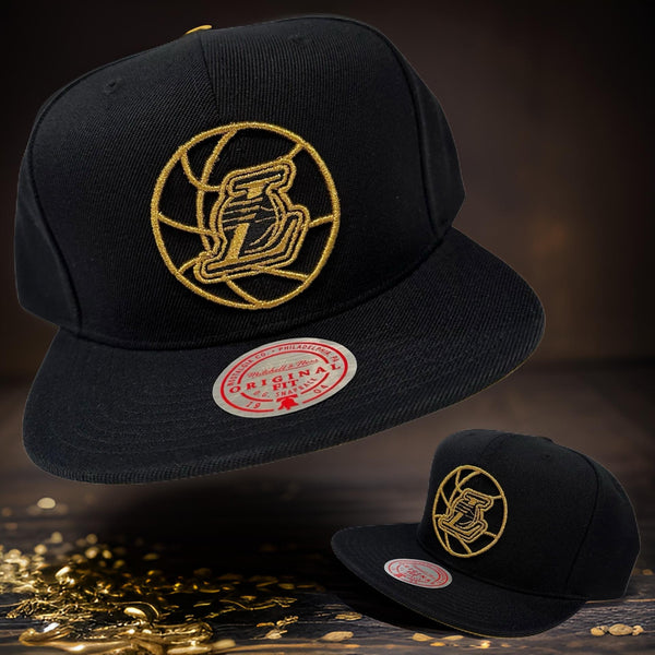 *Los Angeles Lakers* snapback hats by Mitchell & Ness