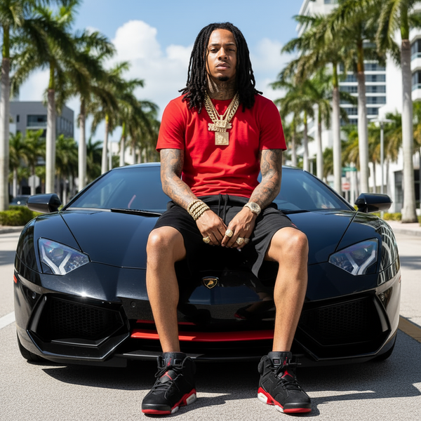 *HUSTLE GANG* (BLACK) ~Hustle Gang 32~ •LINED MESH BASKETBALL SHORTS•