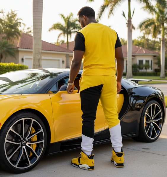 *WU-WINNIPEG* (3 TONE) •JOGGER SWEATPANTS• (EMBROIDERED LOGO)