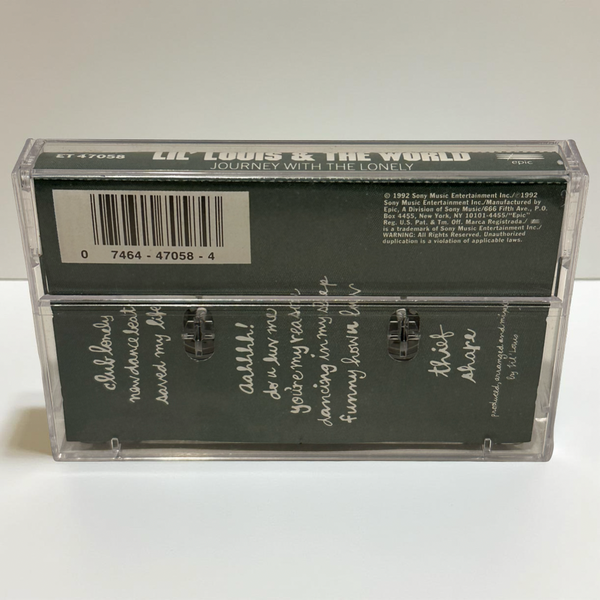 •LIL’ LOUIS & THE WORLD ~JOURNEY WITH THE LONELY• ~1992 OG PRESSING~ (CASSETTE TAPE)