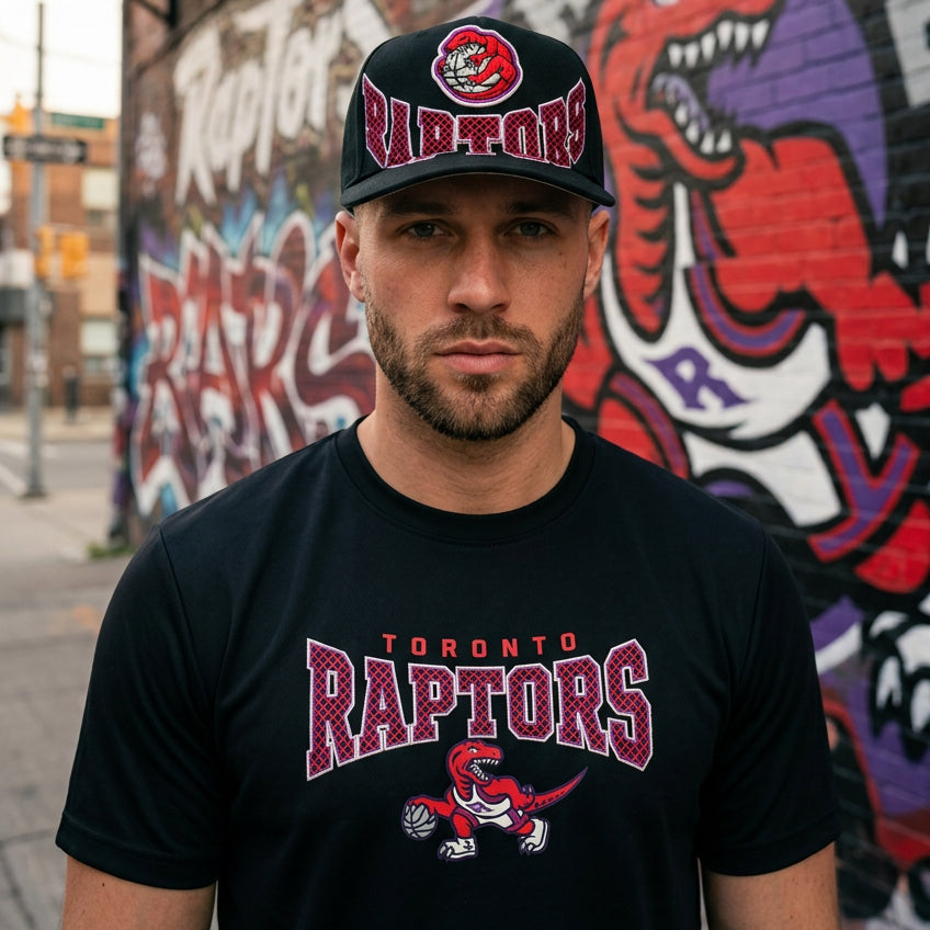 *TORONTO RAPTORS* Snapback Hats by Michell and Ness (Pro Crown Fit)