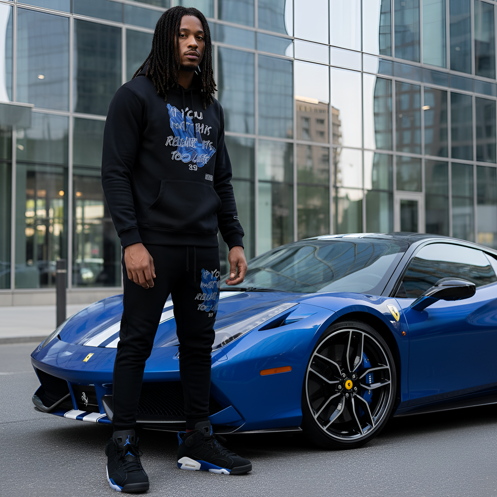 *BIGGY THREADS* (BLACK) ~23 PRAYING HANDS~ SWEATSUITS
