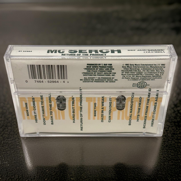 •MC SERCH - RETURN OF THE PRODUCT• ~1992 OG PRESSING~ (CASSETTE TAPE) (3)