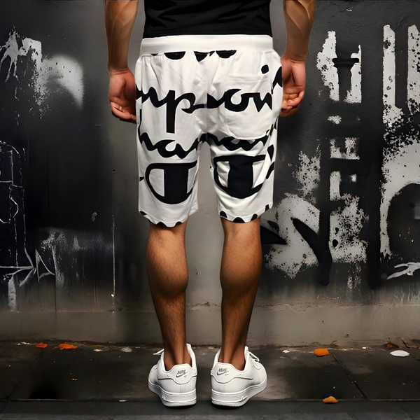 ^CHAMPION ATHLETICS^ (WHITE) COTTON SHORTS FOR MEN