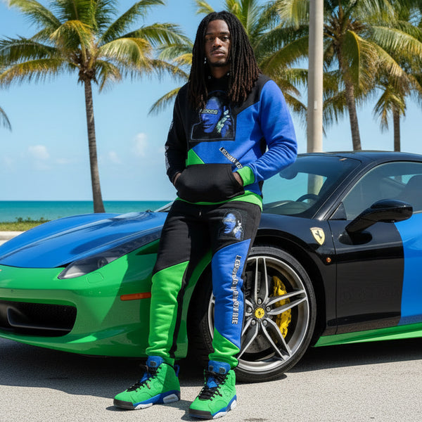 *LEGENDS NEVER DIE* ~Green/Blue/Black~ •Sweatsuits•