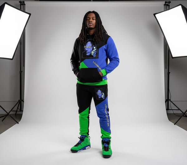 *Legends Never Die* ~Green/Blue/Black~ •Sweatsuits•