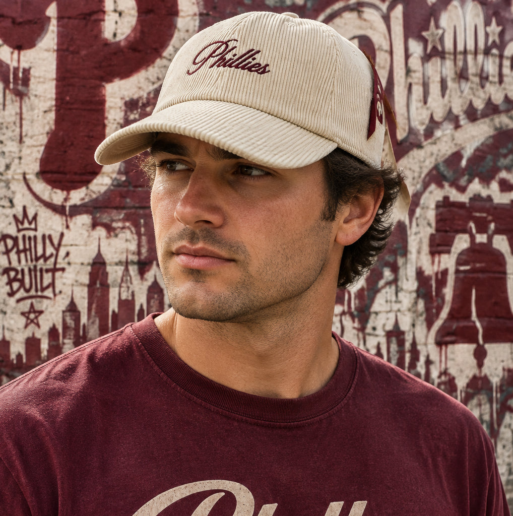 *PHILADELPHIA PHILLIES* Strapback hats by Mitchell & Ness (Dad Hat Fit) (Corduroy)