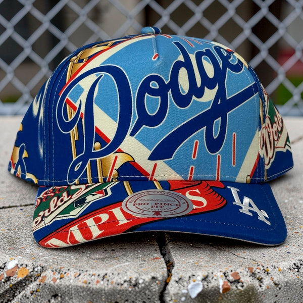 *LOS ANGELES DODGERS* Snapback hats by Mitchell & Ness (Pro Pinch Fit)