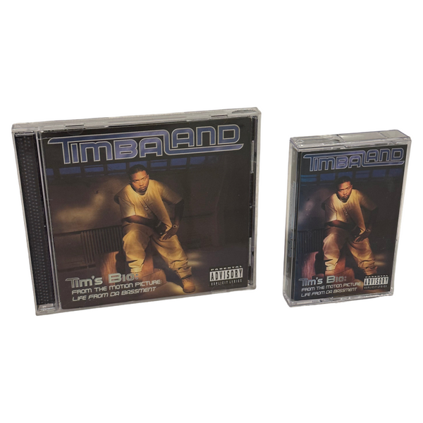 •TIMBALAND ~ TIM’S BIO: FROM THE MOTION PICTURE: LIVE FROM DA BASEMENT• ~1998 OG PRESSINGS~ (CD & CASSETTE TAPE)