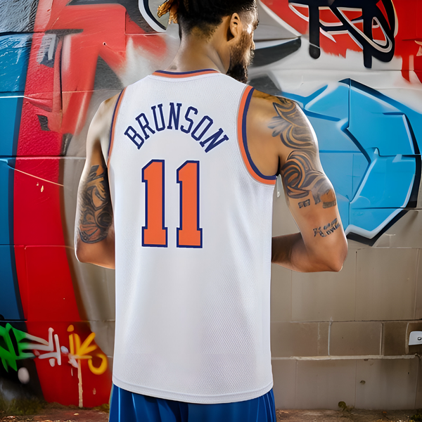 ^NEW YORK 11 BRUNSON^ Basketball Jerseys (Stitched Logos & Numbers)