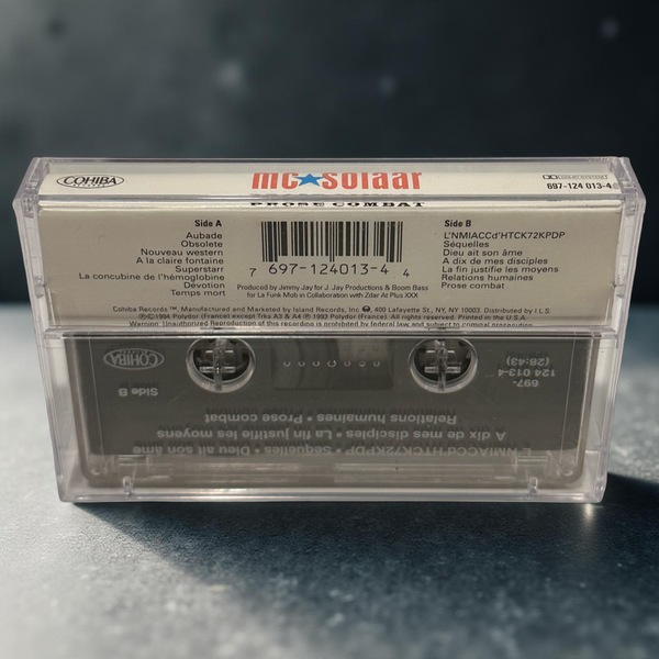 •MC SOLAAR ~ PROSE COMBAT• ~1994 OG PRESSING~ (CASSETTE TAPE) (2)