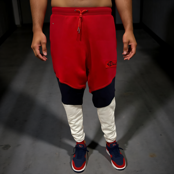 ^CHAMPION CHIEFIN’^ (RED-NAVY-WHITE) JOGGER SWEATPANTS (UNISEX)