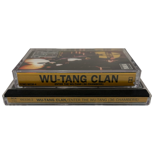 •WU-TANG CLAN - ENTER THE WU-TANG (36 CHAMBERS)• ~1993 OG CANADIAN PRESSINGS~ (CD & CASSETTE TAPE) (BLACK SHELL)