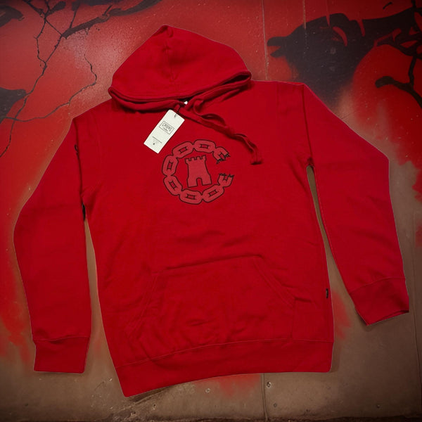 *CROOKS & CASTLES* (RED) ~C-CHAIN~ PULLOVER HOODIES FOR WOMEN