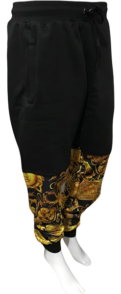 ^QUEEN V3R$@C3^ LUXURY CUT & SEW JOGGER SWEATPANTS (UNISEX) (EMBROIDERY)