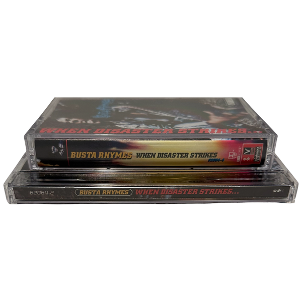 •BUSTA RHYMES - WHEN DISASTER STRIKES• ~1997 OG PRESSINGS~ (CD & CASSETTE TAPE)