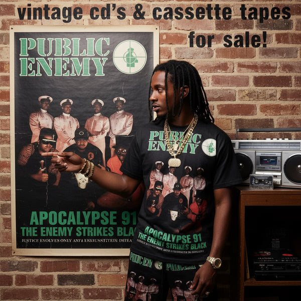 •PUBLIC ENEMY ~ APOCALYPSE 91… THE EMPIRE STRIKES BLACK• (1991 OG PRESSING) (CASSETTE TAPE) (1)