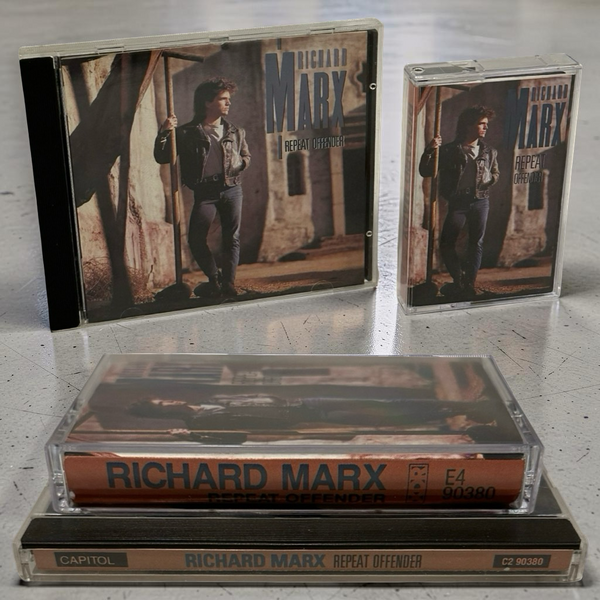 •RICHARD MARX ~ REPEAT OFFENDER• ~1989 OG CANADIAN PRESSINGS~ (CD & CASSETTE TAPE)