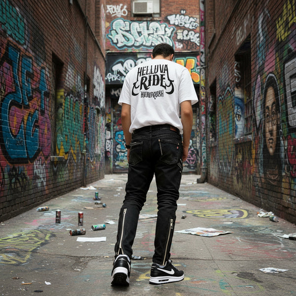 *HEADRUSH* (White) ~Helluva Ride~ Short Sleeve T-Shirts