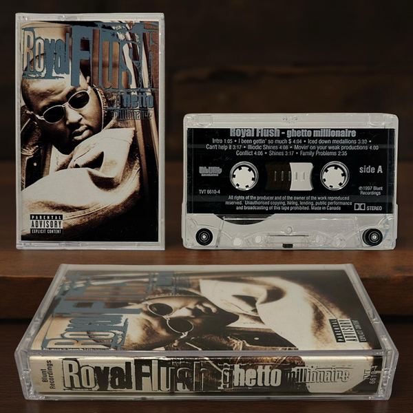 •ROYAL FLUSH - GHETTO MILLIONAIRE• ~1997 OG CANADIAN PRESSING~ (CASSETTE TAPE)