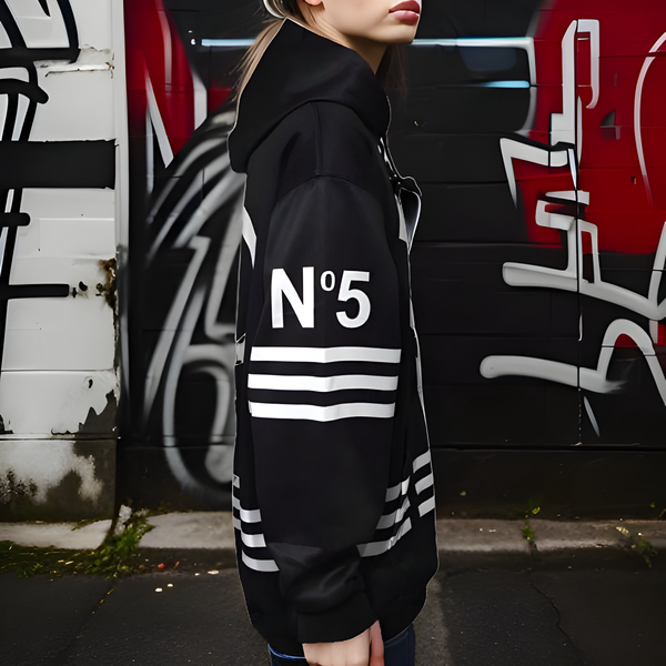 ^CH@N3L^ FLEECE LINED POLYESTER PULLOVER HOODIES