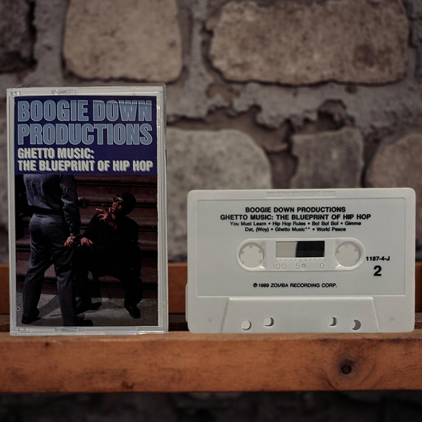•BOOGIE DOWN PRODUCTIONS ~ GHETTO MUSIC: THE BLUEPRINT OF HIP HOP• ~1989 OG CLUB PRESSING~ (CASSETTE TAPE) (2)