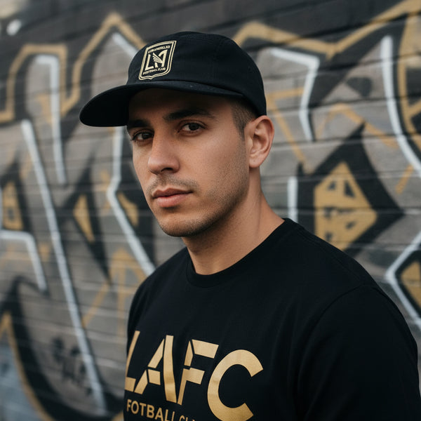 *Los Angeles Football Club* soft shell buckleback hat by Mitchell & Ness