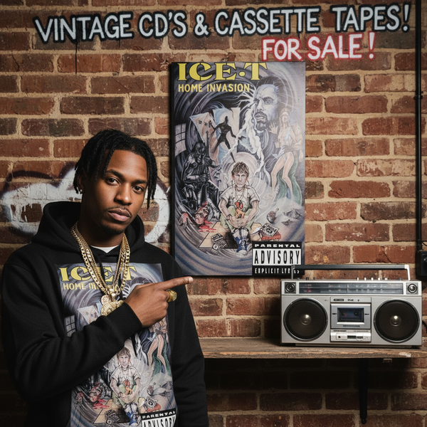 •ICE-T ~ HOME INVASION• ~1993 OG PRESSING~ (CASSETTE TAPE)