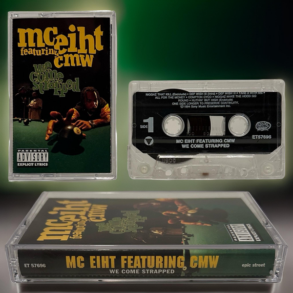 •MC EIHT FEATURING CMW ~ WE COME STRAPPED• ~1994 OG PRESSING~ (CASSETTE TAPE)