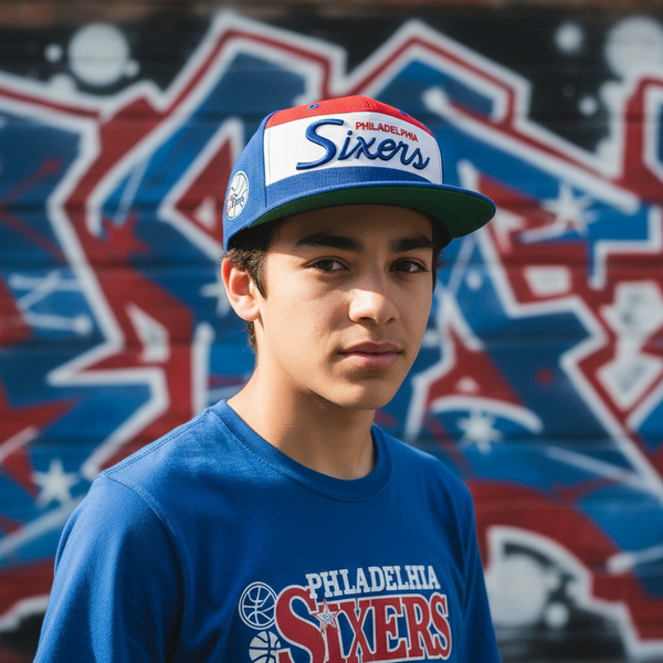 *Philadelphia 76’ers* ~Youth sized~ snapback hat by Mitchell & Ness