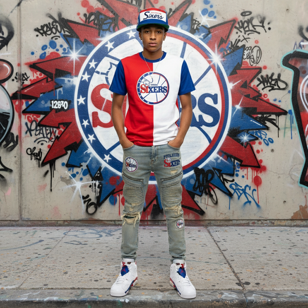 *Philadelphia 76’ers* ~Youth sized~ snapback hat by Mitchell & Ness