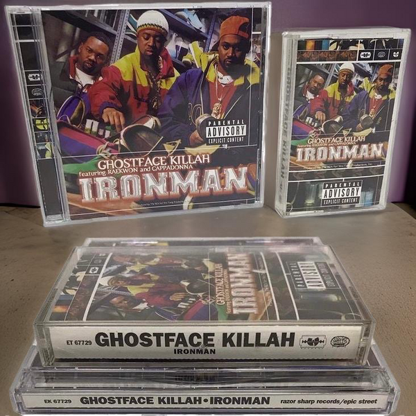 •GHOSTFACE KILLAH - IRONMAN• (1996) (CASSETTE & CD AVAILABLE) (ORIGINAL PRESSINGS)