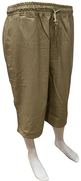 ^ABLANCHE^ ~KHAKI PLEATHER~ LINED SHORTS FOR MEN (CASUAL)