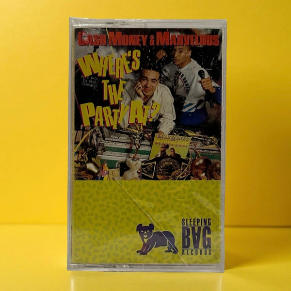 •CASH MONEY & MARVELOUS - WHERE’S THE PARTY AT?• ~1988 OG SEALED PRESSING~ (CASSETTE TAPE)